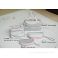 Microfiber Cosmetic Sets Bag with Piping and Handle